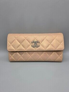CHANEL Authentic Iridescent Wallet/Clutch